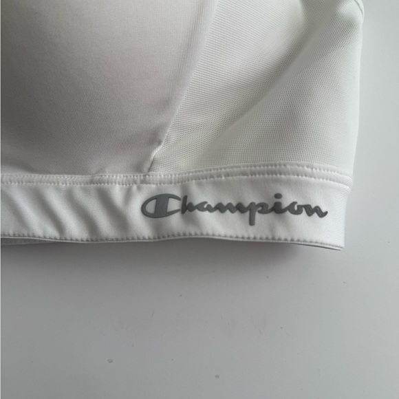 Champion White Zip Front Sports Bra - Picture 3 of 5